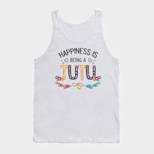 Happiness Is Being A Tutu Wildflowers Valentines Mothers Day Tank Top